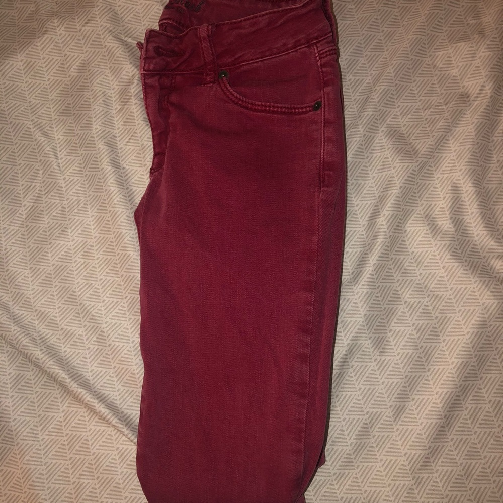 Red jeans